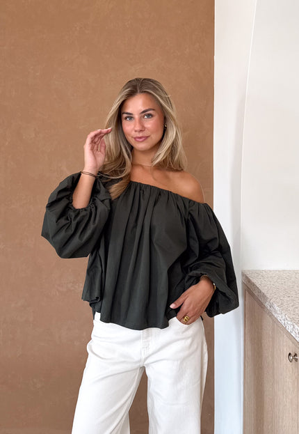 Famous Online Store Serena top kaki