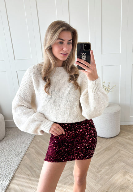 Famous Online Store Shine on rok bordeaux