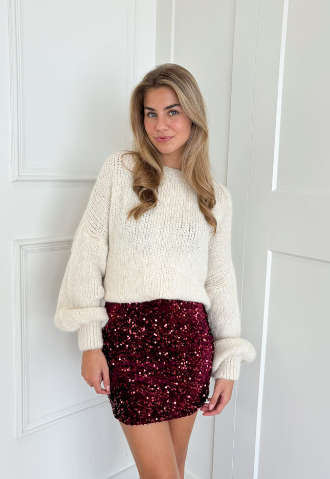 Famous Online Store Shine on rok bordeaux