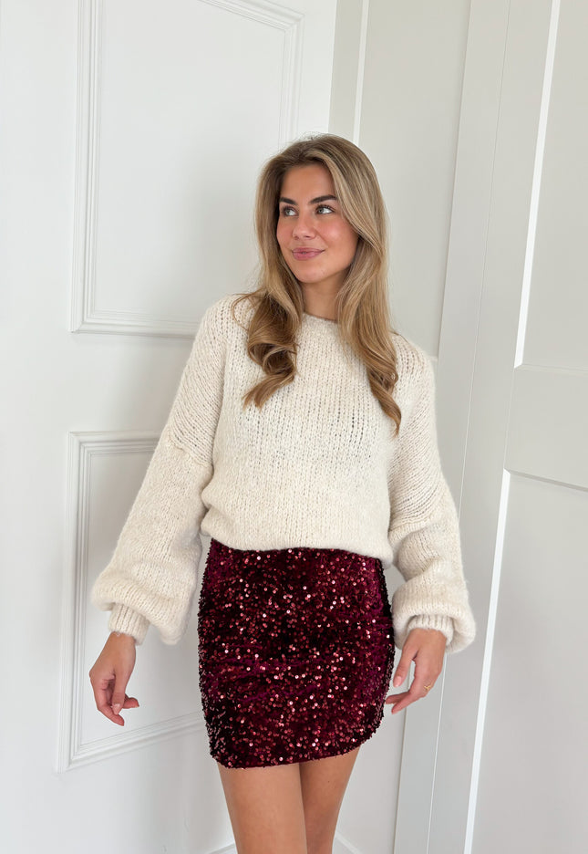 Famous Online Store Shine on rok bordeaux