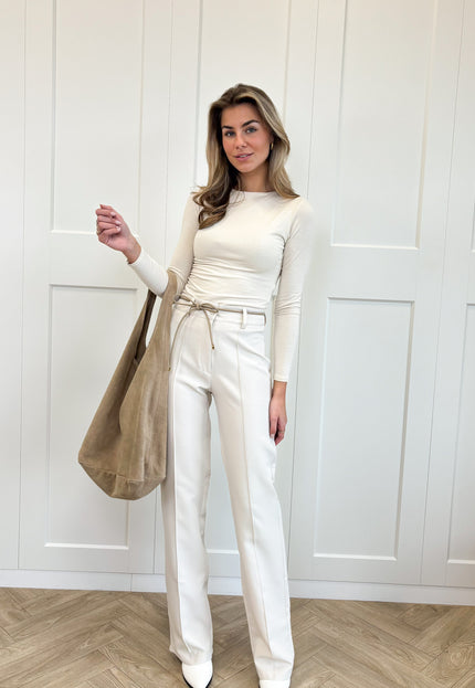 Famous Online Store Shopper Suède licht beige