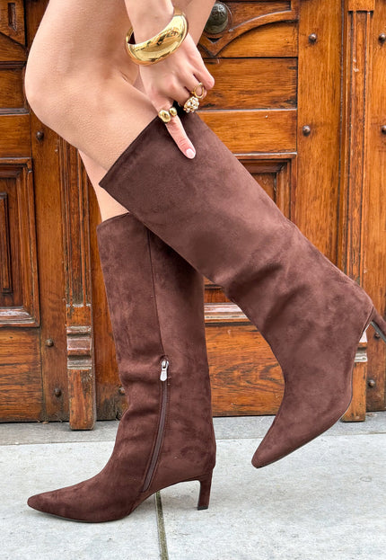Famous Online Store Slouchy laars bruin