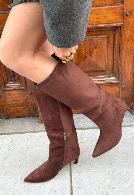 Famous Online Store Slouchy laars bruin