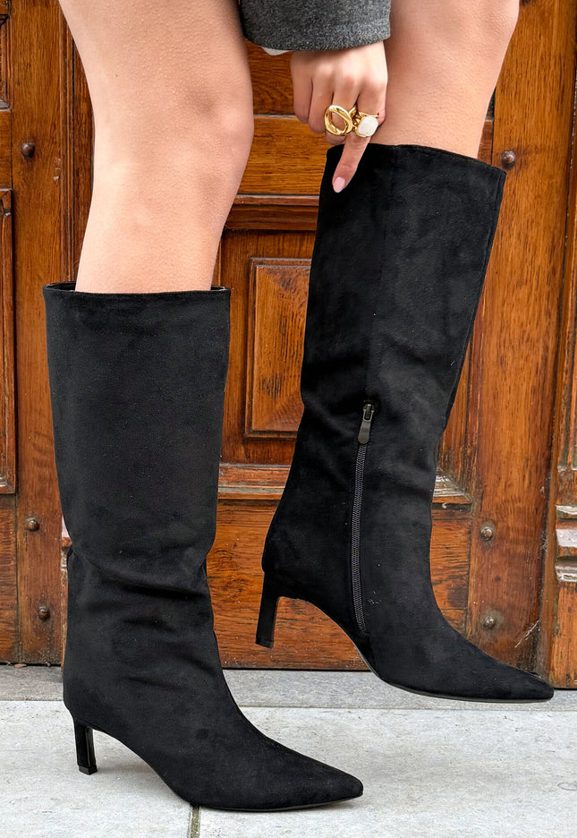 Famous Online Store Slouchy laars zwart