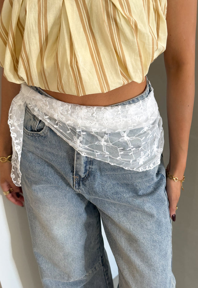 Famous Online Store Soft lace sjaaltje wit