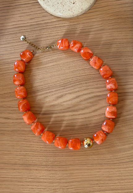 Famous Online Store Soleil ketting  oranje