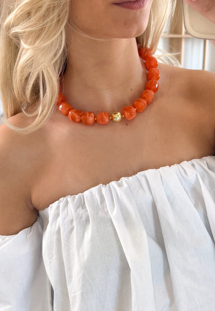 Famous Online Store Soleil ketting  oranje
