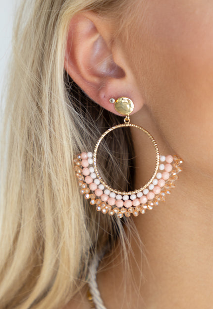Famous Online Store Statement oorbel Blush Beads