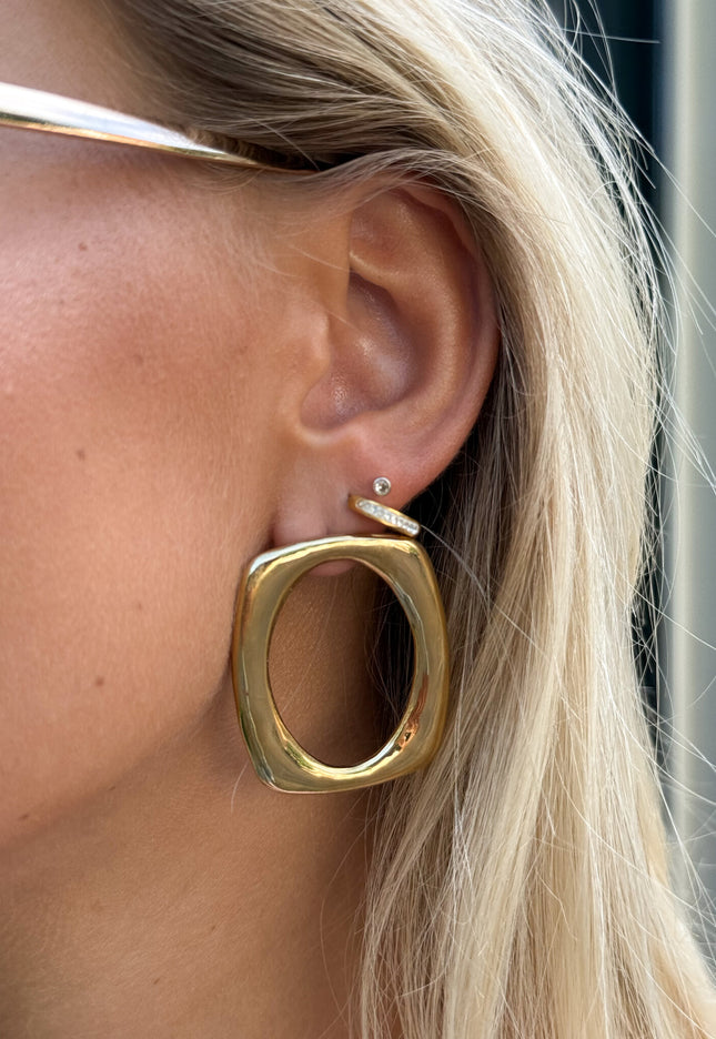 Famous Online Store Statement oorbel goud