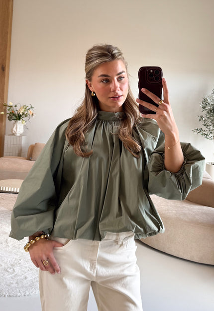 Famous Online Store Steffie blouse kaki