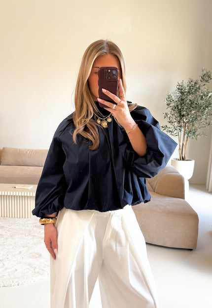 Famous Online Store Steffie blouse navy blauw
