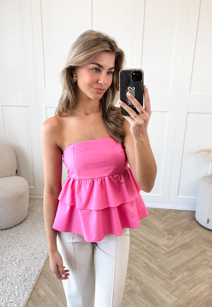 Famous Online Store Strapless top Zoë roze