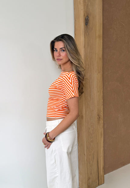Famous Online Store Strepen top Kate oranje