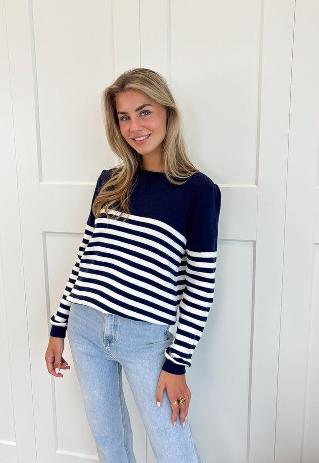 Famous Online Store Strepen trui Stockholm blauw