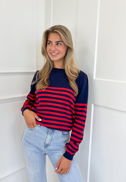 Famous Online Store Strepen trui Stockholm rood