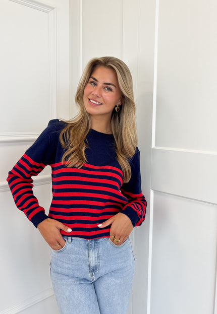 Famous Online Store Strepen trui Stockholm rood