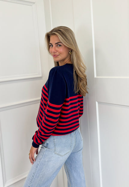 Famous Online Store Strepen trui Stockholm rood