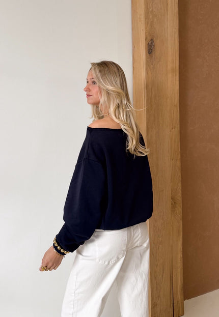 Famous Online Store Sweater Aya blauw