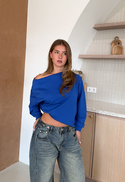Famous Online Store Sweater Aya blauw