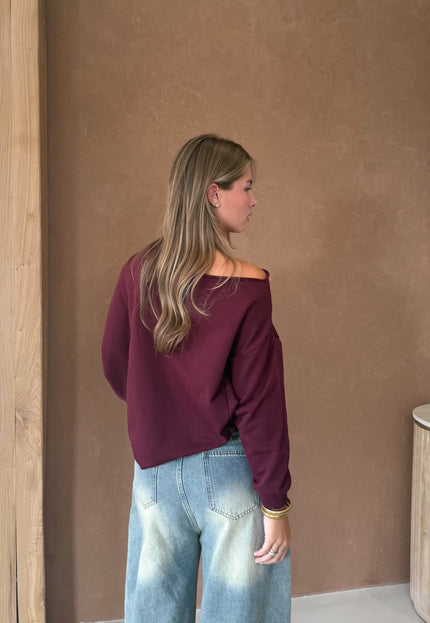 Famous Online Store Sweater Aya bordeaux