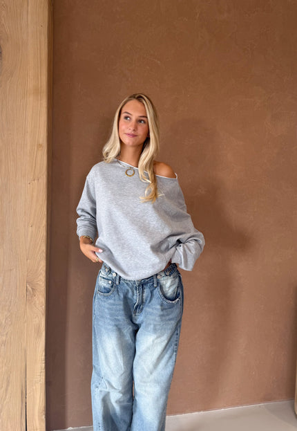 Famous Online Store Sweater Aya grijs