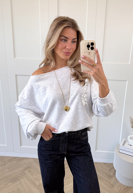 Famous Online Store Sweater Aya grijs