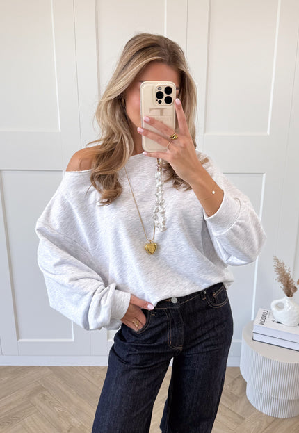 Famous Online Store Sweater Aya grijs