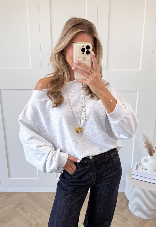 Famous Online Store Sweater Aya grijs