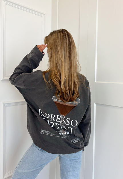 Famous Online Store Sweater Espresso martini grijs