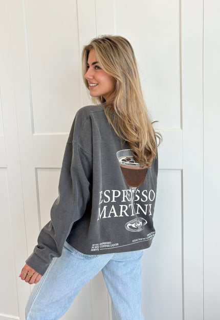 Famous Online Store Sweater Espresso martini grijs