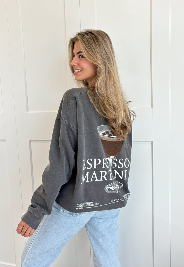 Famous Online Store Sweater Espresso martini grijs