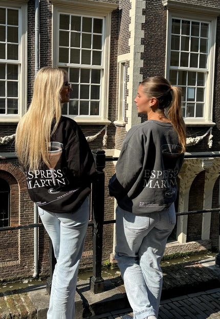 Famous Online Store Sweater Espresso martini grijs