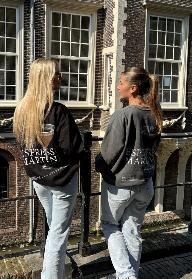 Famous Online Store Sweater Espresso martini grijs