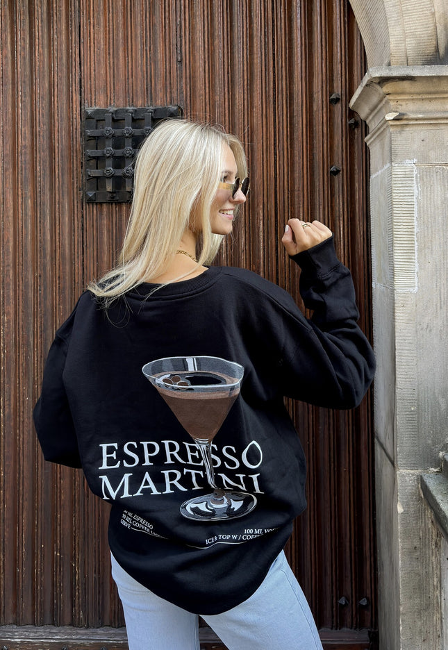 Famous Online Store Sweater Espresso martini zwart