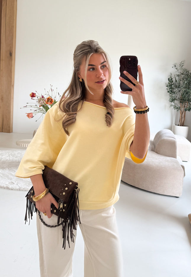 Famous Online Store Sweater Imke butter yellow