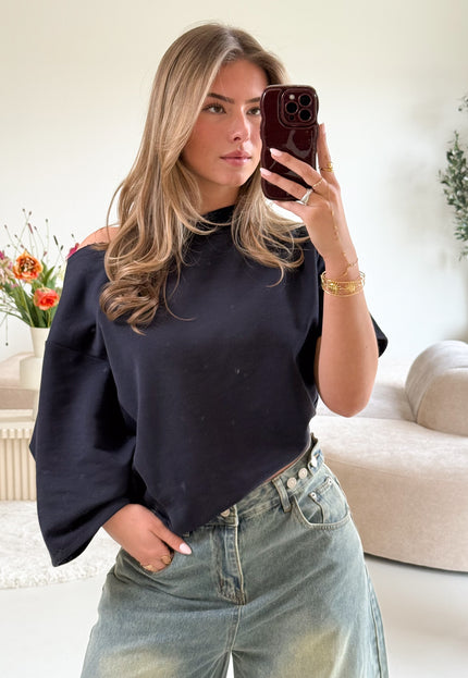 Famous Online Store Sweater Imke navy blauw