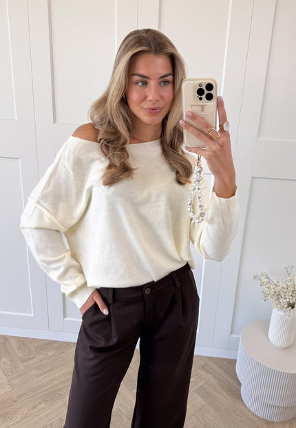 Famous Online Store Sweater Mila off white
