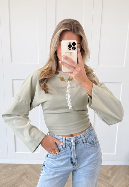 Famous Online Store Sweater Romy kaki