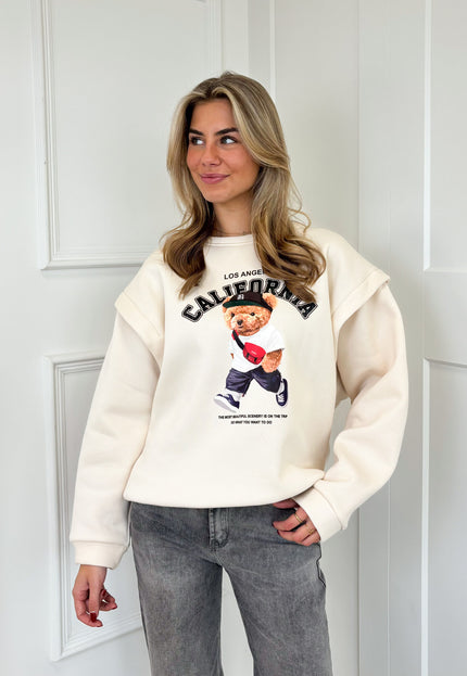 Famous Online Store Sweater Teddy beige
