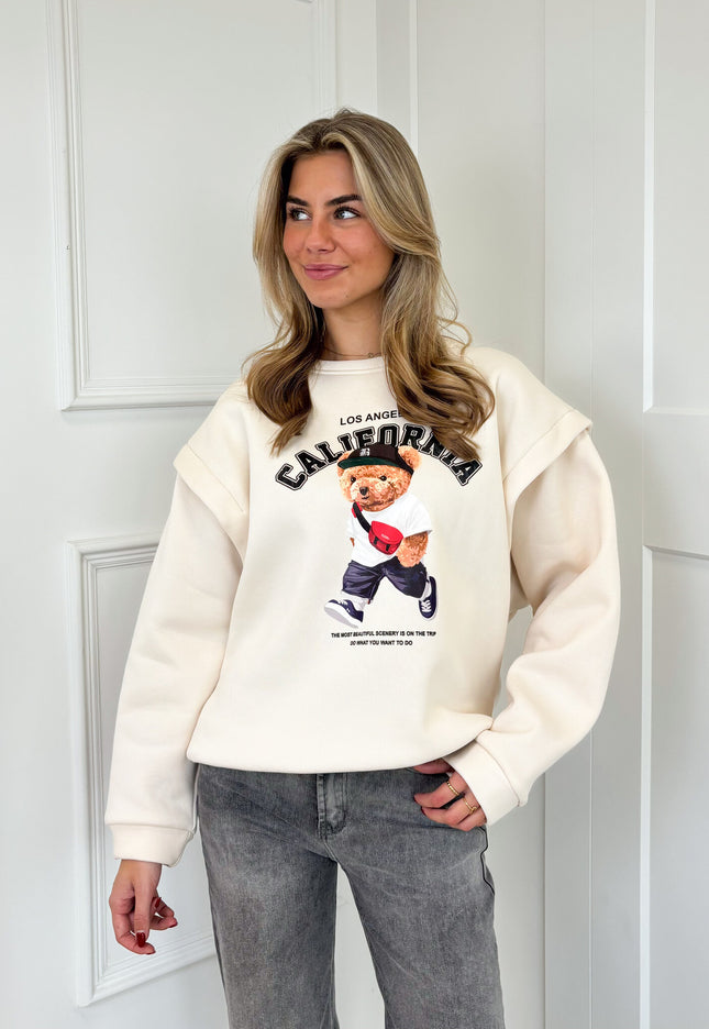 Famous Online Store Sweater Teddy beige