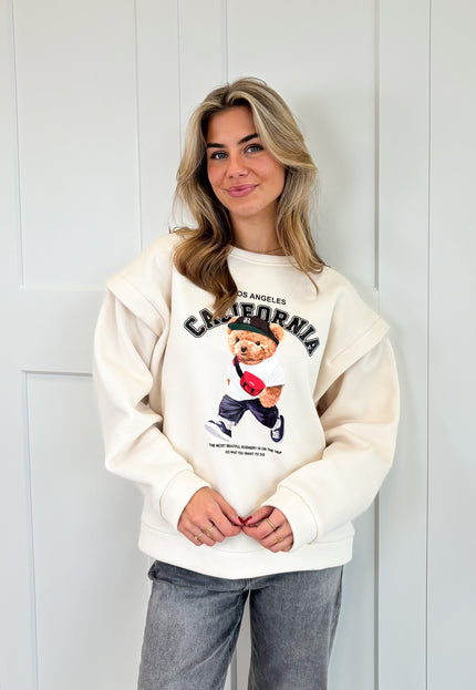 Famous Online Store Sweater Teddy beige