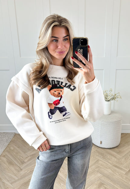 Famous Online Store Sweater Teddy beige