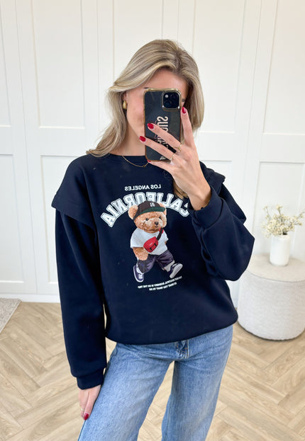 Famous Online Store Sweater Teddy navy