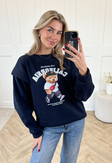 Famous Online Store Sweater Teddy navy