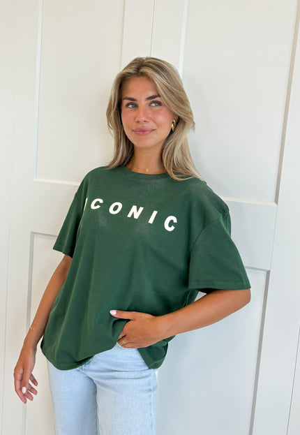 Famous Online Store T-shirt Iconic groen