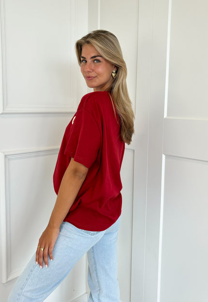 Famous Online Store T-shirt Iconic rood