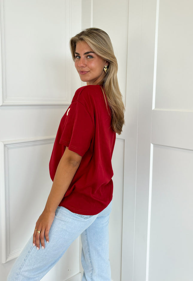 Famous Online Store T-shirt Iconic rood