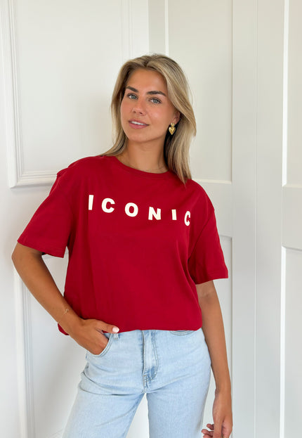 Famous Online Store T-shirt Iconic rood