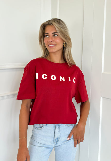 Famous Online Store T-shirt Iconic rood