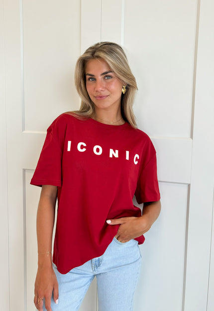 Famous Online Store T-shirt Iconic rood